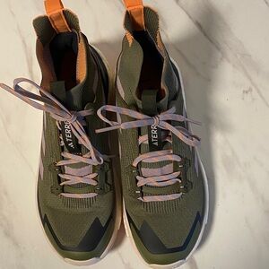 Adidas Terrex Green and Orange trail Shoes